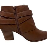 Thalia Sodi  Brown Faux Leather Tully Bootie in Cognac 9.5 Wide Photo 5