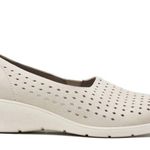 Ecco  Felicia Gravel Leather Wedge Heel Shoes, Size EU 41 | US 10-10.5 New in Box Photo 12