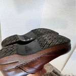 Dansko  Brown Leather Platform Clogs Womens 8 Comfort Nursing Shoes Slip On Photo 5