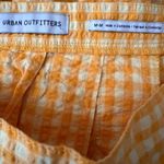 Urban Outfitters Katie Plaid Pleated Mini Skirt Medium Women’s Yellow Photo 2