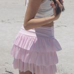 Forever 21 pink mesh frilly skirt Photo 0