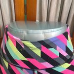 Victoria's Secret  Sport Pink and Yellow Leggings with Geometric Design Photo 1