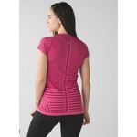 Lululemon Swiftly Tech Tee Women 6 Berry Heathered Athletic Yoga Running Workout Pink Photo 8