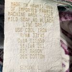 Vintage Hilo Hattie Hawaiian Shirt Camp Collar Tropical Abstract Floral Small Blue Photo 7