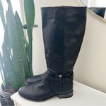 Frye  Melissa Belted Leather Tall Boots Black Size 7.5 Photo 2