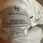 AG Adriano Goldschmied Womens The Stilt Cigarette Crop Jeans White Size 28 Photo 5