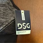 NWT DSG Women's Medium Support Racerback Bra Seamless Front Zip Lrg Black Gray Size L Photo 3