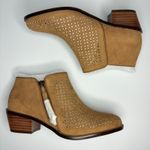 Vionic  Joy Daytona Perforated Ankle Boot Bootie w/ Orthotic Support in Caramel Photo 7