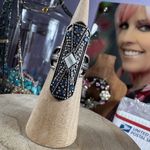 Free People  Silver Ring with Blue Accents Photo 5