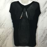 7 For All Mankind  Basic Soft Black Layered Tee Photo 4