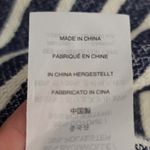 J.Crew  Baja Striped 3/4 Sleeve Hoodie Blue White Small Photo 6