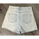 Blue B Collection Light Wash Cut Off Jean Shorts With Pink Rhinestone Detail, S Photo 3