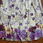 Sag Harbor Floral Midi Skirt in Purple and Yellow Size 28 Photo 1