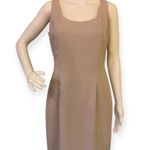 Elegant Beige Women's Dress & Jacket Tan Size 8 Photo 6