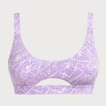 Berlook Purple Textured Cut Out Bikini Top & Bottom Size M Photo 6