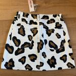 NWT Sunset & Spring Cheetah Print mini skirt white brown animal print spring Size XS Photo 3