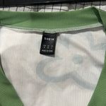 SheIn Floral Print Contrast Binding V Neck Ribbed Crop Tank, Sz M Photo 2