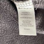 Athleta Womens Active Sweatshirt Top Long Sleeve Stretch Thumbhole Gray Small Photo 4