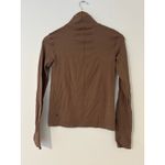 Athleta  GAP Ascent Seamless Turtleneck Mock Soft Merino Wool S Rustic Beige Tan Photo 7