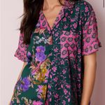 Nasty Gal Floral Mix Print Ruffle Pajama Shorts Set Photo 2