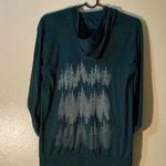 Bella Canvas Bella + Canvas Forest Green Embroidered Women’s Hoodie Sweater Size Medium Photo 1