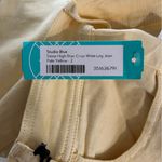 Siena High Rise Crop Wide Leg Jeans. Pale Yellow. Size 26 Yellow Photo 5