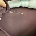 Abercrombie & Fitch  Soft AF Twist Neck Burgundy Long Sleeve Bodysuit Size Large Photo 3