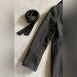 Marc New York  Women’s Wool Blend Belted Overcoat Black Jacket Size 2 Winter Coat Photo 6