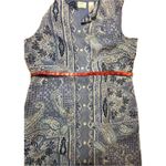 Emma James by Liz Claiborne Blue Paisley Sleeveless dress Size 14 Photo 6