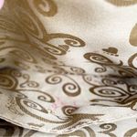 Brighton Vintage Purse Black Croc Embossed Leather Suede Metal Chain Link Strap Photo 9