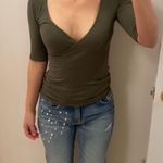 Leith Ribbed Surplice Top. Xs Photo 9