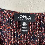 Jones New York 🦋  Red Orange Flowy Blouse Long Sleeve Medium Photo 1