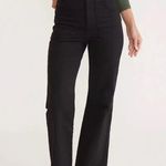 Marine layer [] Bridget Twill High Rise Flare Pants Faded Black Utility Pockets Photo 0