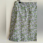 American Eagle Outfitters Stretch Floral Mini Skirt, Purple and Green, Size 4 Photo 2