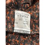 Blugayà Made in Italy Wool Blend Bouclé Textured Blazer Black Orange Women’s 10 Photo 7