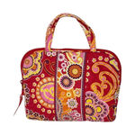 Vera Bradley  Quilted "Raspberry Fizz" Cosmetic Bag Paisley Pink Photo 0