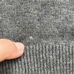 The Limited Vtg  Y2K 90s Baby Doll Knit Cardigan Sweater Women's Size Medium Gray Photo 6