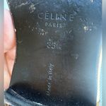 CELINE  PARIS WOMENS Black and White Slip-On Shoes SIZE 35 made Italy Photo 9