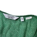 & Other Stories & Other Stories Green Lined A-Line Midi Dress Women Size 10 | 9-17 Photo 4