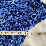 Jessica London Plus Size stretch Knitt Leopard Blue Top sz 18/20 Photo 4