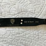 Vintage 1992 WB Looney Tunes Black Leather Belt w Metal Characters Size 30 Photo 5