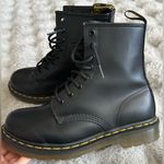 Dr. Martens  1469 W leather lace up Boot size 8 black smooth leather Photo 0