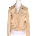 Anthropologie - Crop Moto Micro-Suede Jacket Sz XS Photo 4