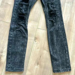 One Teaspoon  Runaways Destroyed Distressed Super Skinny Jeans Low Waist Sz 25 Photo 8
