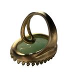 Stella & Dot  Retired Camilla Green Stone Gold Adjustable Ring Photo 3