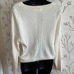 Cyrus  White V-Neck Sweater Cardigan Photo 1