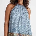 Anthropologie  Bhanuni by Jyoti Jina Blue Halter Gypsy Beaded Sz XS #2121 Photo 0