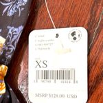 Free People Boho Purple Low Back Mini Dress Flowy Detailed NWT Size XS Photo 7