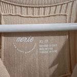 Aerie Womens Ribbed Sleeveless Bodysuit Ruched Sided Tong Closure Size XS NWT Photo 3