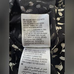 Style & Co Black & White Floral Print Scoop Neck Long Sleeve Blouse Size M Photo 6